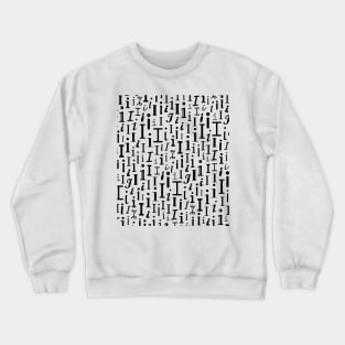 I - Typography (Black) Crewneck Sweatshirt